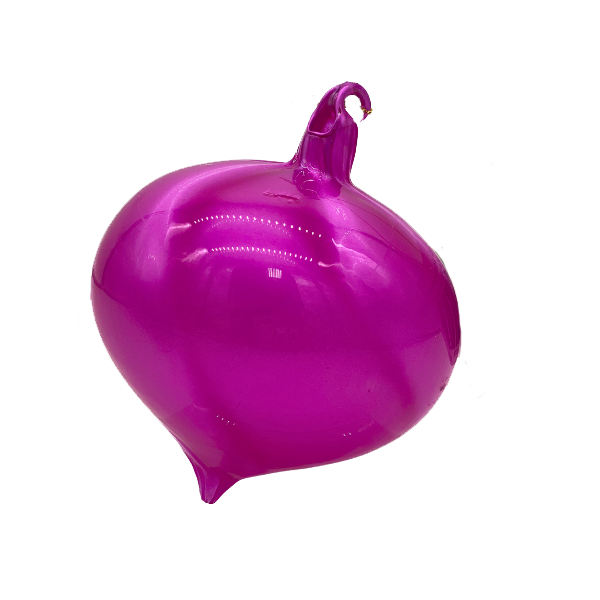 ONION HOT PINK CLEAR  ORNAMENT