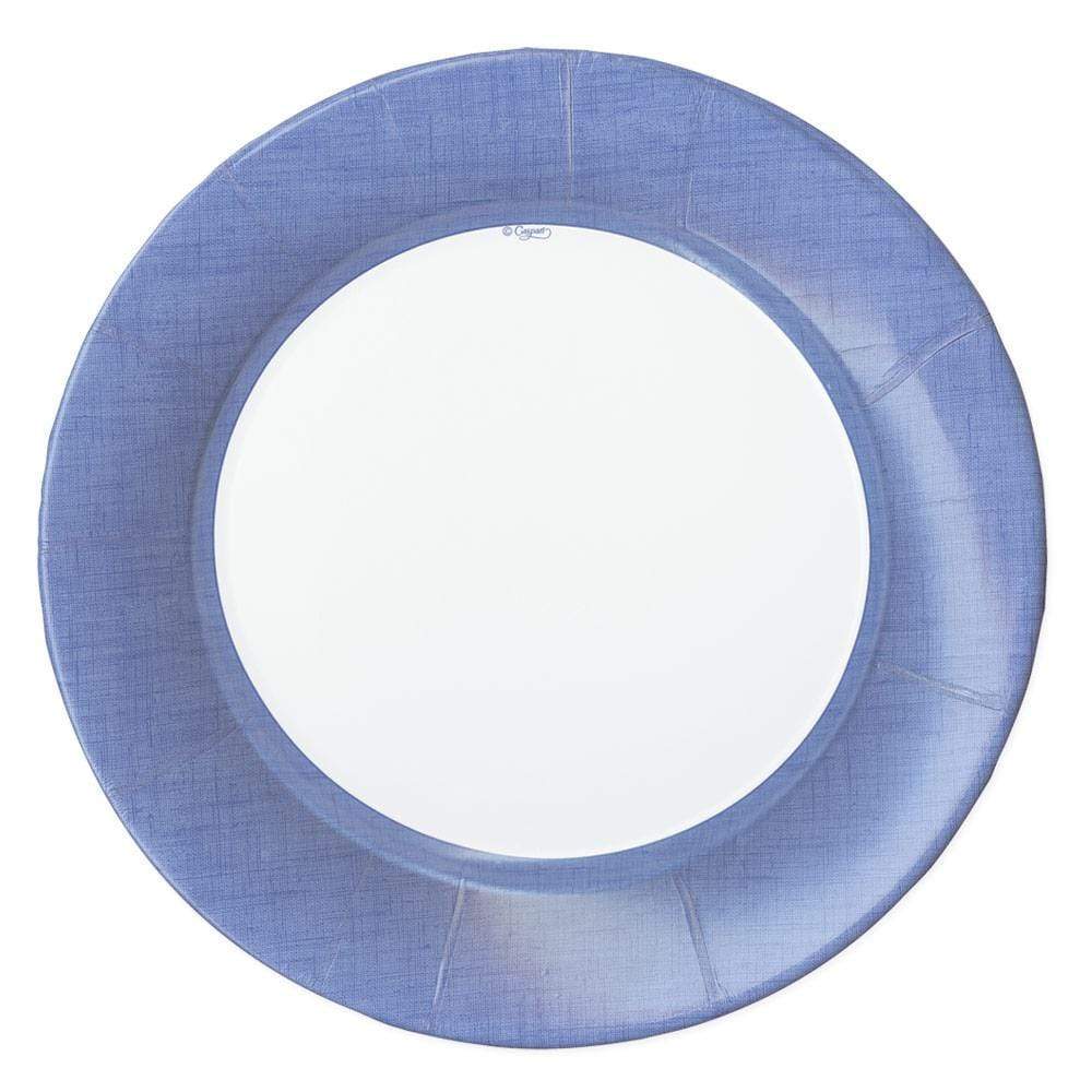 Linen Blue 2 Dinner Plates