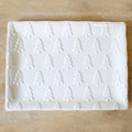 Balsam Lane Embossed Platter White 15.5x11.5