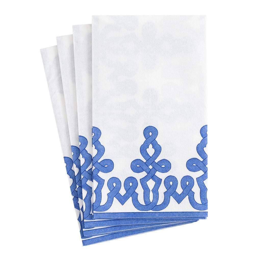 Dessin Passementerie Riviera Blue-P Guest Towels Airlaid - 12 In