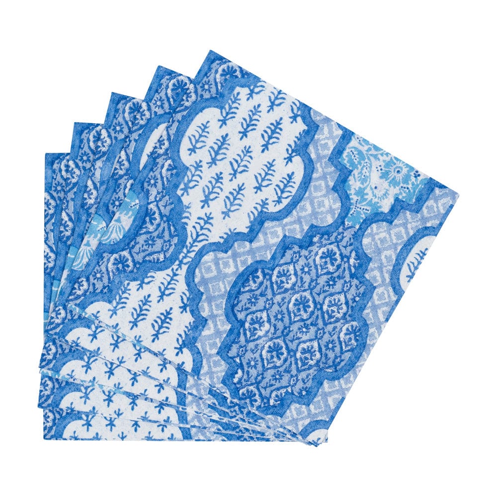 Provencale Cotton Blue Napkin Cocktail
