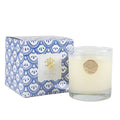Blue Hydrangea 8 oz Blue and White Designer Box Candle