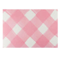 Pink Gingham Paper Place Mat Pckg 24