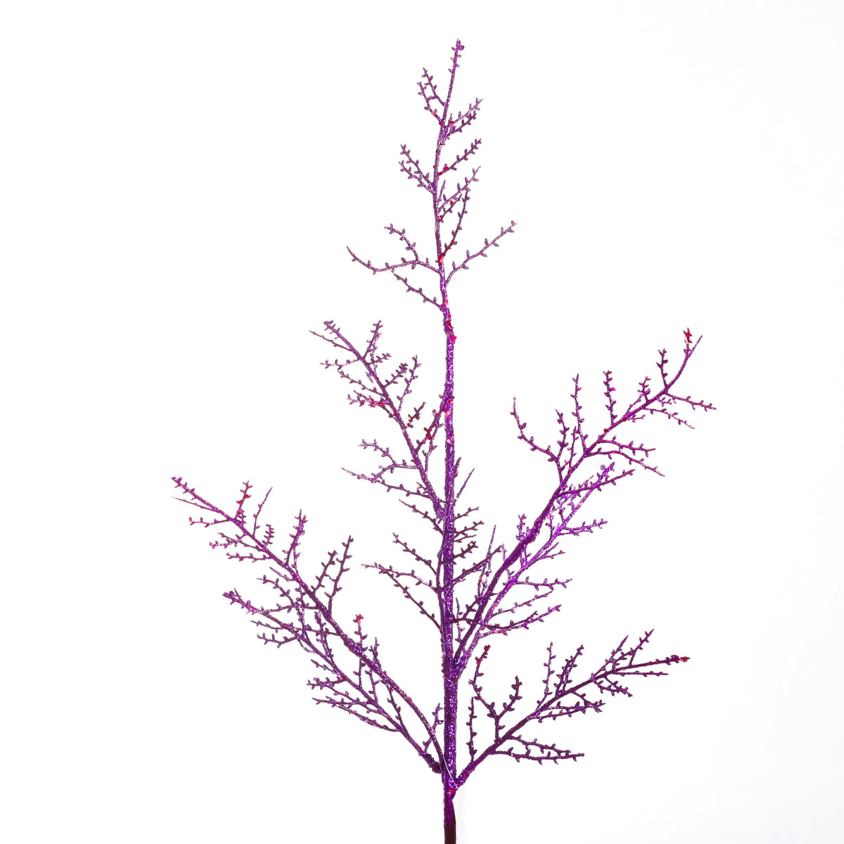 33" TWIG BRANCH GLITTERED-Purple