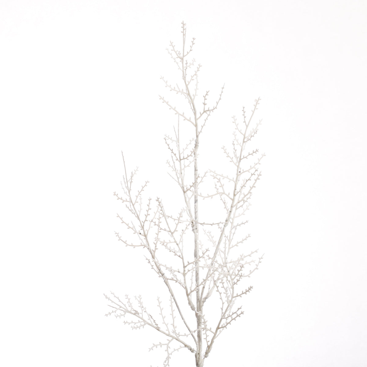 33" TWIG BRANCH GLITTERED-White
