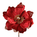 9.5" BURGUNDY MAGNOLIA SPRAY