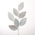 27.5" WHITE RAINBOW LEAF SPRAY