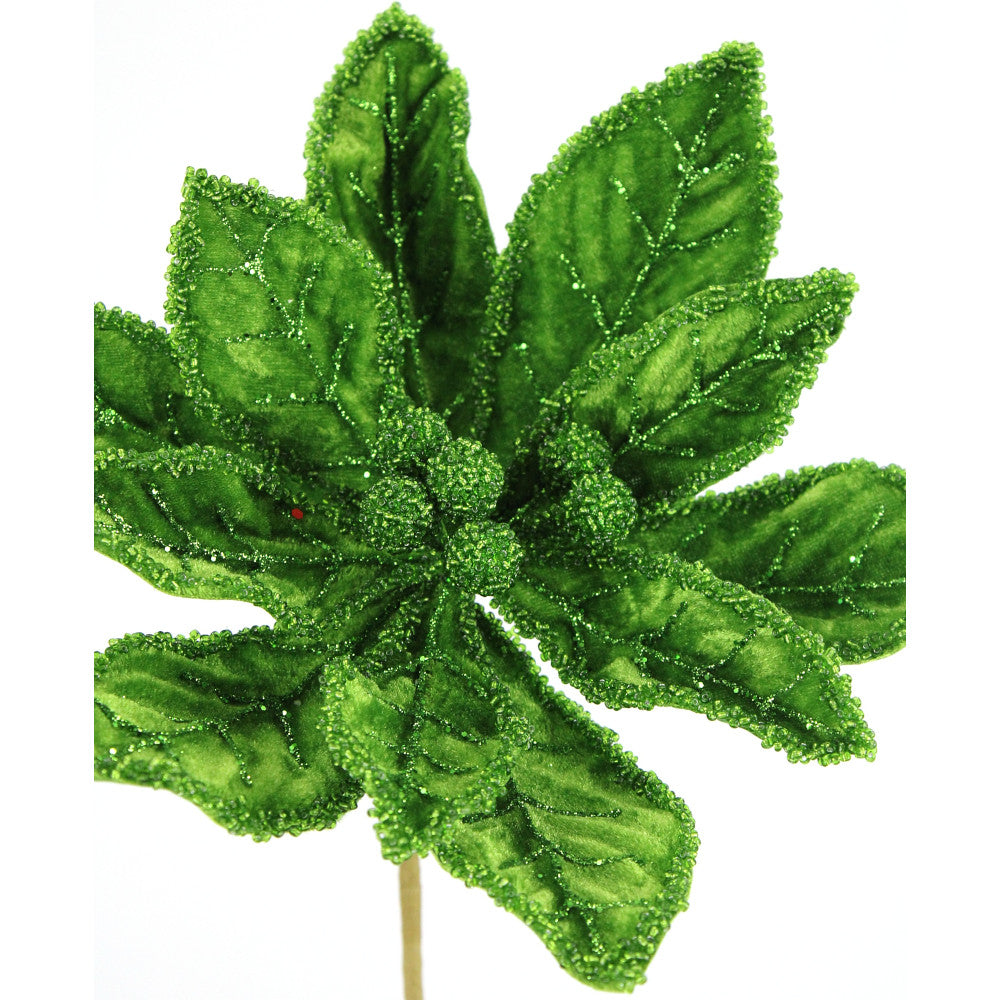 20IN Poinsettia Stem, Green