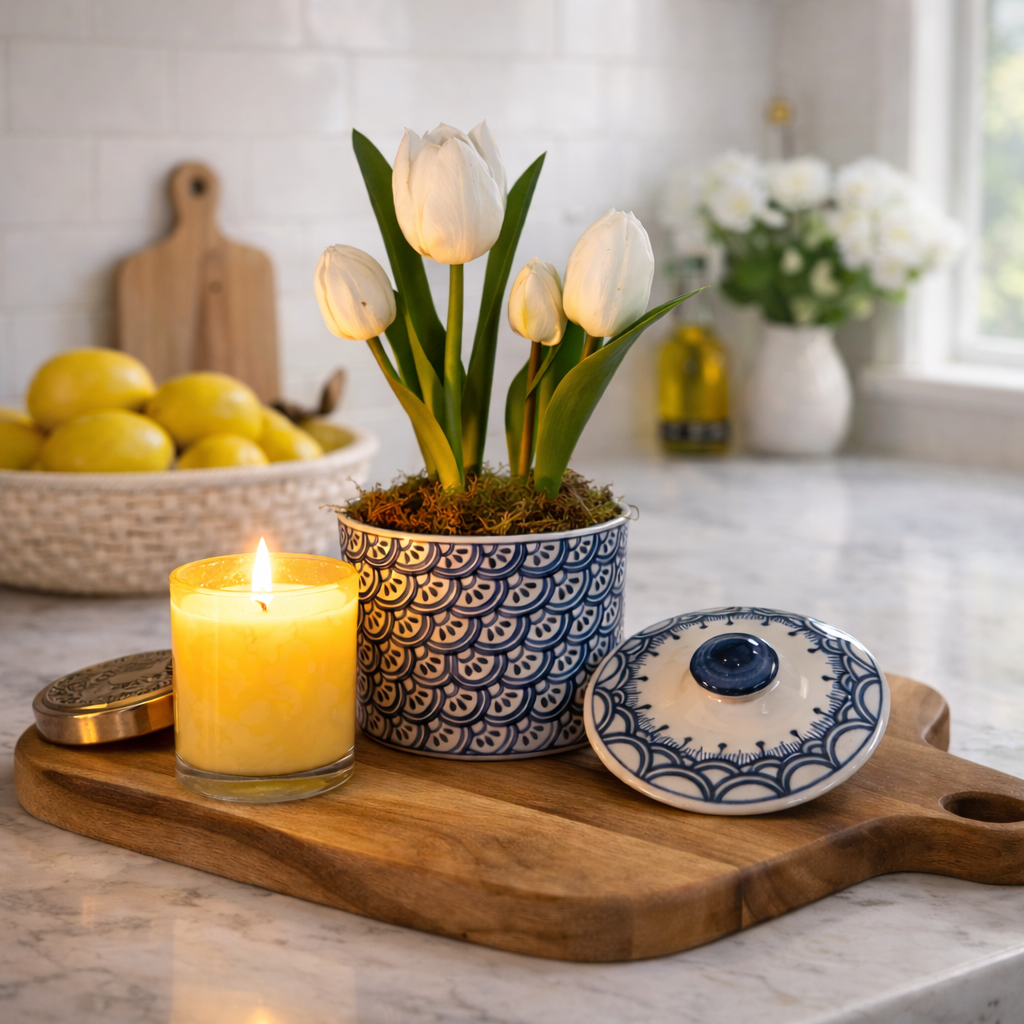 TULIPS IN CHINOISERIE GIFT SET