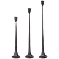 14.25" Black Metal Candle Stick (SMALL)