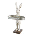18.25" RABBIT WITH TRAY