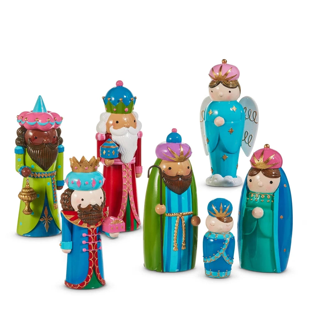 9" Multicolor Nativity