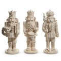 11.75" Distressed Whitewashed Nutcracker - WREATH/GIFT ONLY