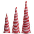 16" Red and White Yarn Trees (MEDIUM ONLY)