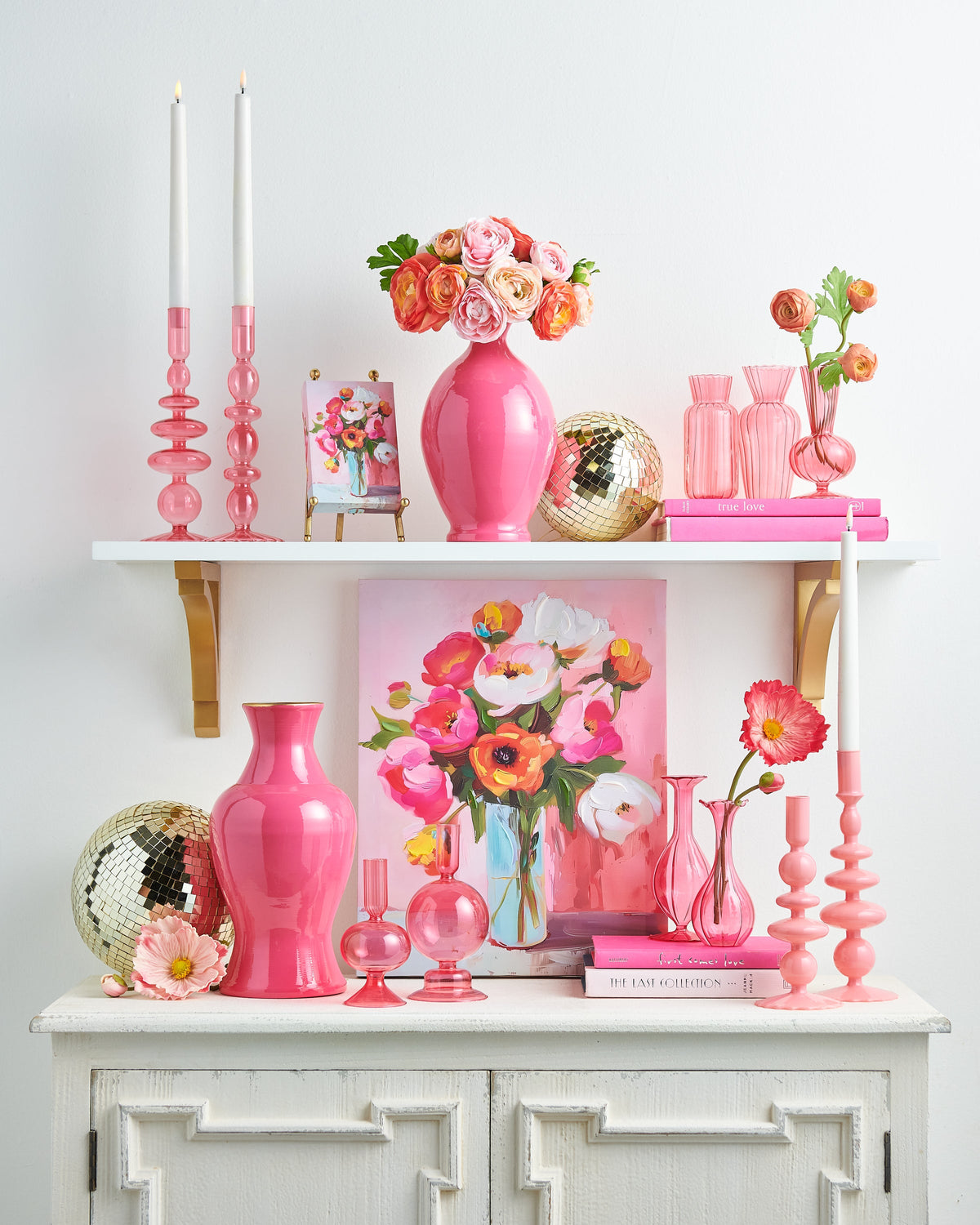 10.25" PINK CANDLE STICKS (LARGE ONLY)