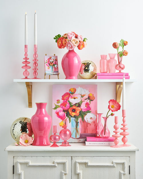 10.25" PINK CANDLE STICKS (LARGE ONLY)