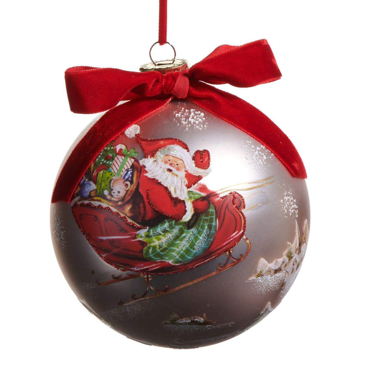 5" The Magic of Christmas Sleigh Ball Ornament