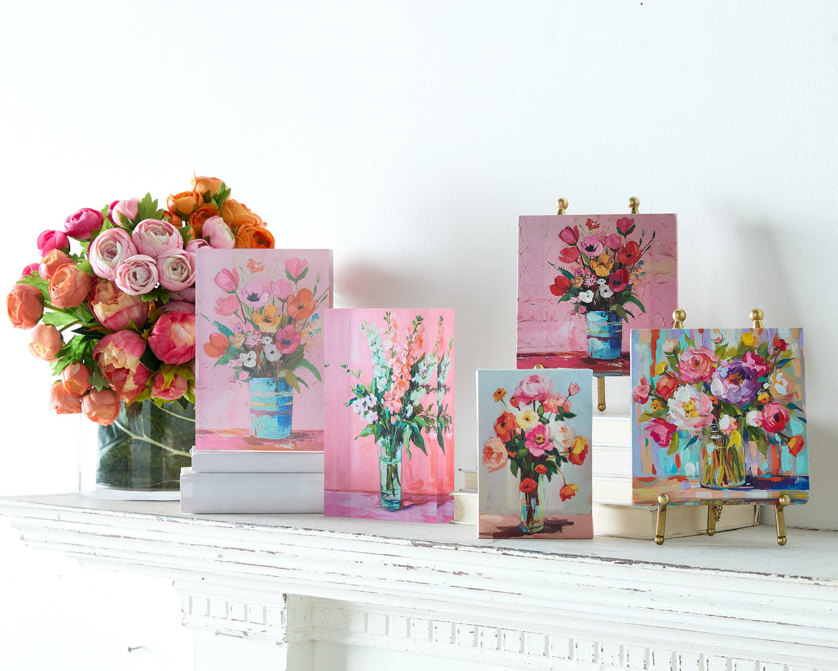 6" FLORAL WALL ART