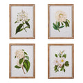 20" White Floral Framed Wall Art (TOP LEFT)
