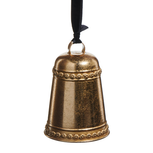 7" Gold Bell Ornament