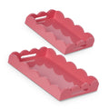 18.5" Bubblegum Scalloped Tray (LARGE ONLY)