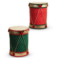 12" Red and Green Velvet Drum (GREEN ONLY)