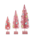 15" Pink Egg Bottle Brush Trees (LARGE ONLY)