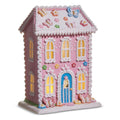 12.5" Lighted Flutter and Petal Gingerbread House