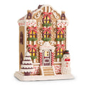 11" Gingerbread Lighted Townhouse