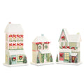 12" Snowflake Lane Lighted Paper House (RIGHT ONLY)