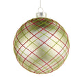 5" Plaid Ball Ornament