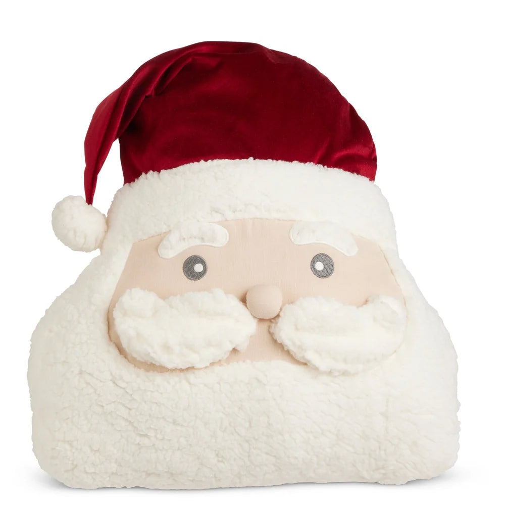 17" Fluffy Santa Pillow