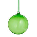 4" Sheer Green Ball Ornament
