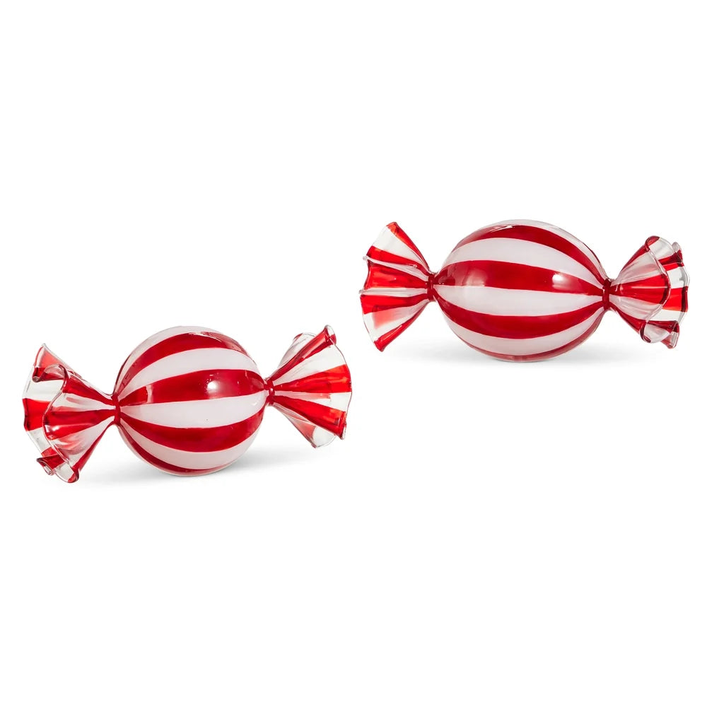 8" Red and White Peppermint Candy (RIGHT ONLY)