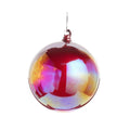 4" Red Iridescent Ball Ornament