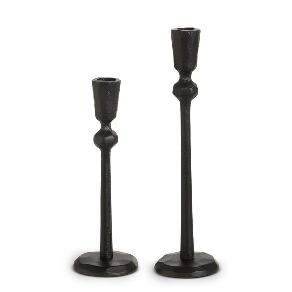 11" Black Iron Candlesticks (LARGE ONLY)