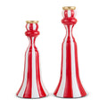 10" Red and White Candlesticks (LARGE ONLY)