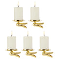 1.5" x 2" Box of Votive Cream Candle and Clip-On Candle Holder