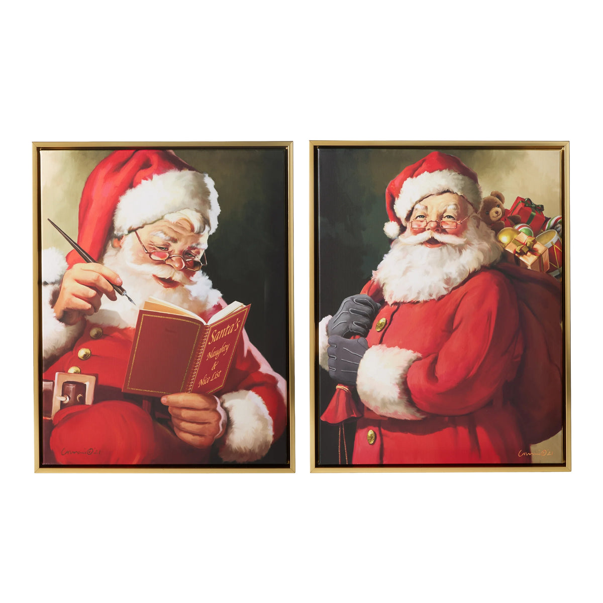 19.5" Jolly Delivery Wall Art (SANTA WITH LIST ONLY)