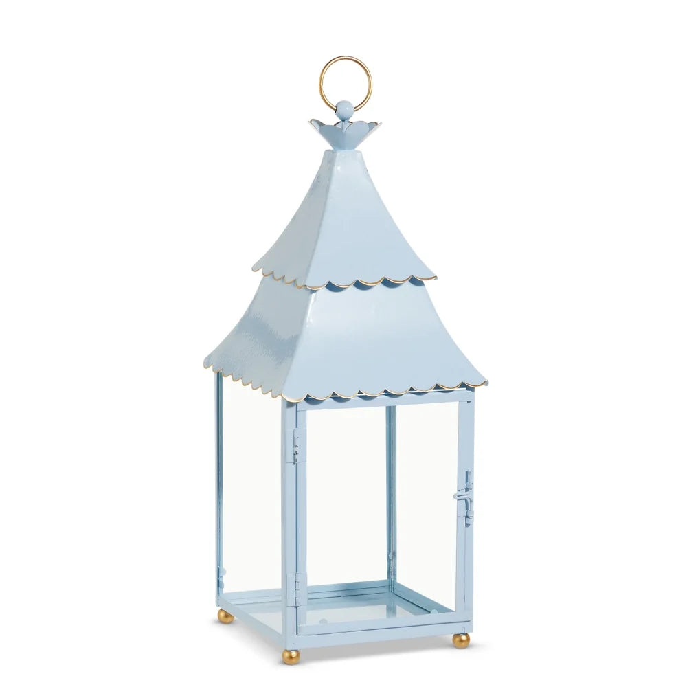 16.5" Light Blue Lantern
