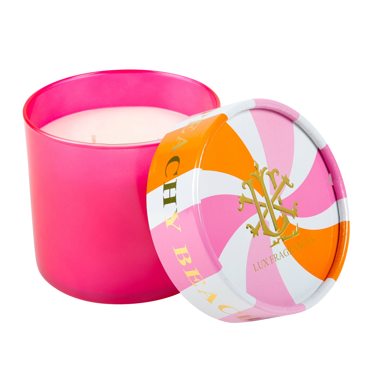 Beachy Peachy Sangria 15 oz 2 Wick Lidded Candle