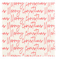 Merry Chistmas Script Beverage Napkin..20 Pieces Per Pkg