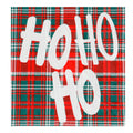 Hohoho On Plaid Beverage Napkin..20 Pieces Per Pkg