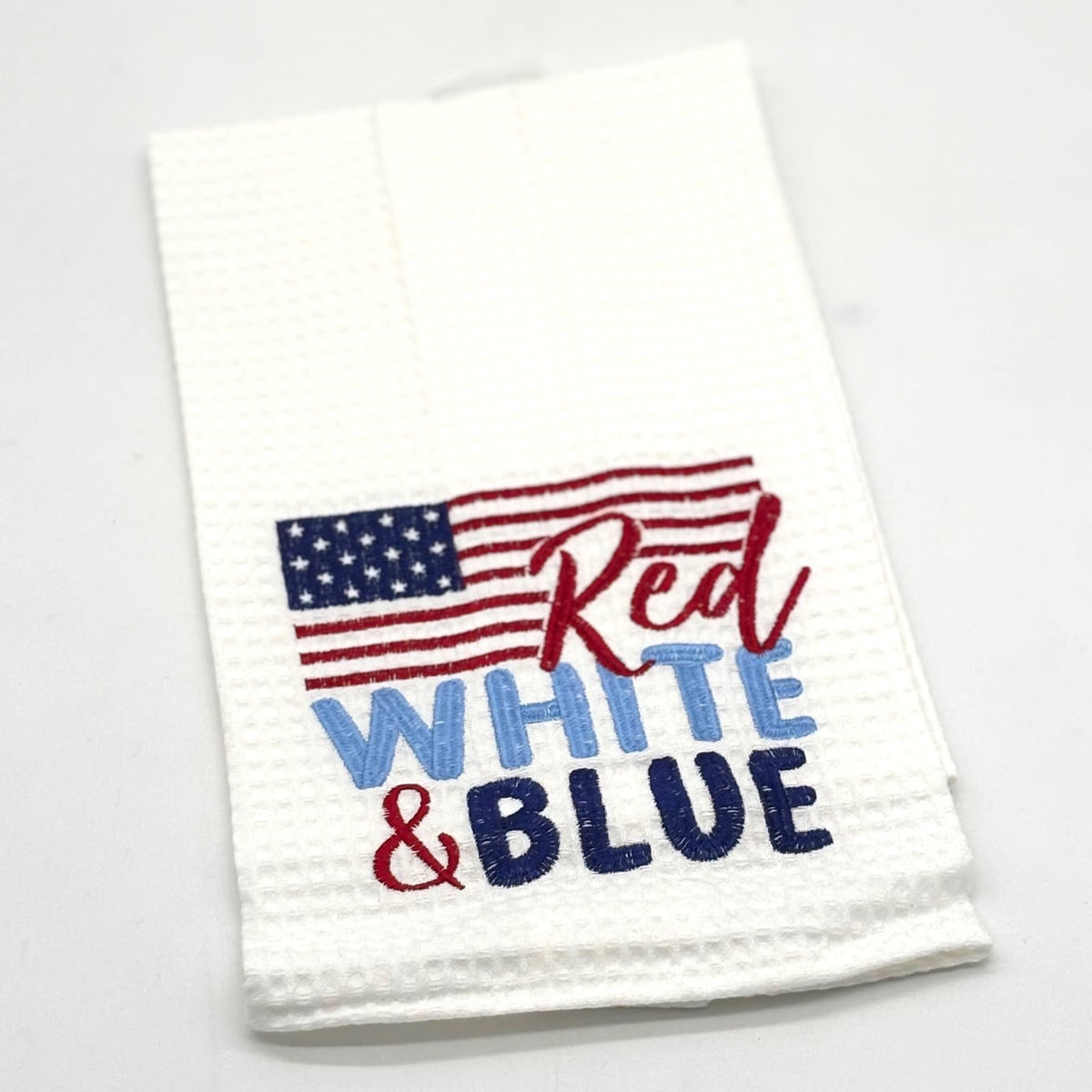 RED, WHITE AND BLUE FLAG TEA TOWEL