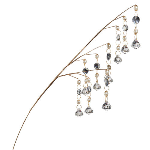 34" Pearl Drip Gem Hanging Branch