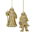 4.5" RSN DELAROBIA SANTA ORNAMENT (SHORT COAT ONLY)