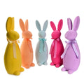 L12.2"W11"H34.6" FLOCKED EASTER RABBIT (PURPLE ONLY)