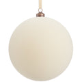 8" Flocked Ball Ornament