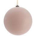 8" Flocked Ball Ornament