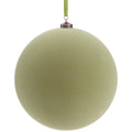 8" Flocked Ball Ornament